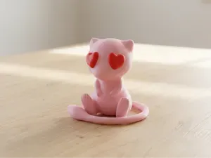 Pokemon Mew in love for Valentine's day