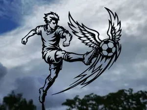 Football Wings of Glory Wall Art