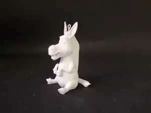 cartoon donkey christmas tree ornament