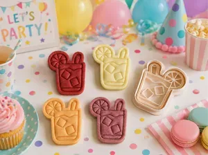 Summer Beverage Cookie Cutter | Embosser