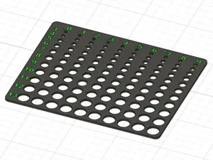 Hole size gauge 3mm to 13.9mm (2 color version)