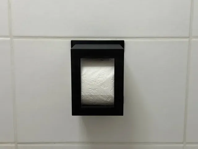 Wallmount Toilet Paper Spare Roll Holder – 2 Sizes — Image 5 of 6