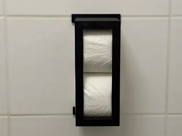 Wallmount Toilet Paper Spare Roll Holder – 2 Sizes — Image 2 of 6