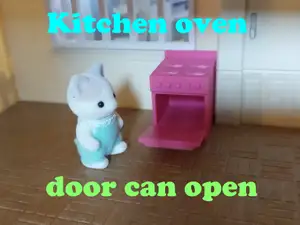 Kitchen oven/stove Sylvanian families compatible