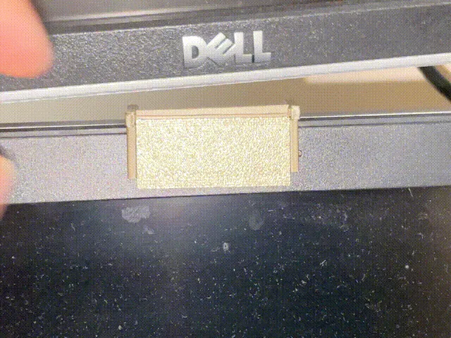 Laptop Webcam cover - print inplace, no glue