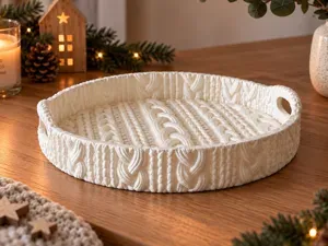 Knitted Texture Decorative Tray