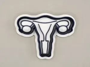 Uterus Anatomy Woman Cutter Cookie Stamp