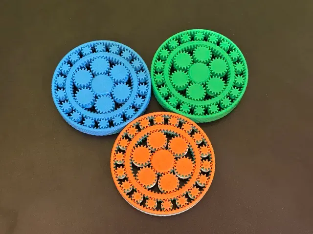 Two-Layer Gear Fidget Spinner - Print in Place — Фото 5 из 8