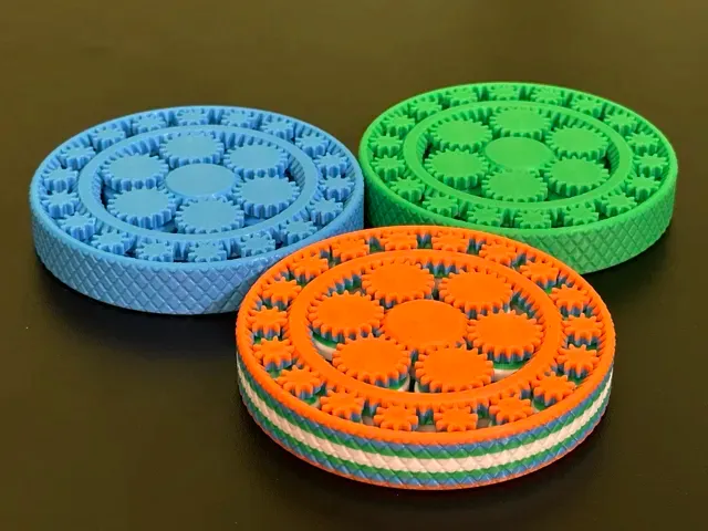Two-Layer Gear Fidget Spinner - Print in Place — Фото 2 из 8