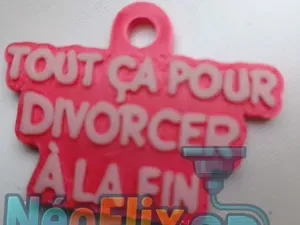 Tout ça pour divorcer à la fin – Porte-clé 3D