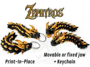 Zephyros - Articulated Dragon (+Keychain)