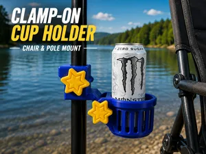 Clamp-On Cup Holder – Chair & Pole Mount