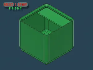 1x1x5 Bin | Lable | Gridfinity | Deskorganizer | Tool | select2stertPrint