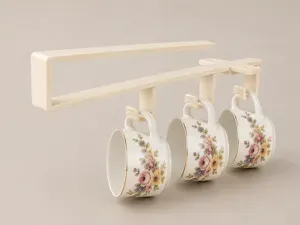 Under Cabinet Cup Hanger – Kitchen Mug Rack