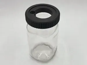 Wide Mouth Mason Jar Ring and Lid for Hydroponics