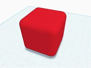 45mm Cube with rounded edges