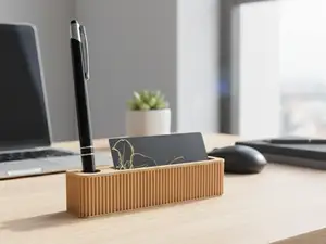 2 in 1 Business Card Holder with pen slot 