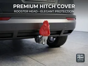 Rooster Trailer Hitch Cover Cap