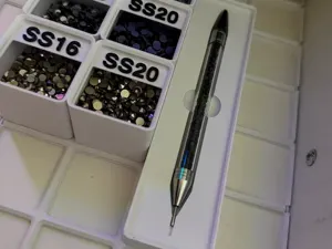 Rhinestone applicator pen gridfinity 1x4x3