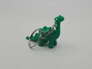 Cute Stylized Dinosaur Toy Keychain (Remix)