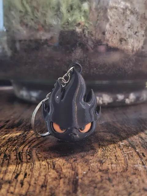 Flame Skull Keychain – Porte-clés Crâne de Feu — Фото 2 из 6