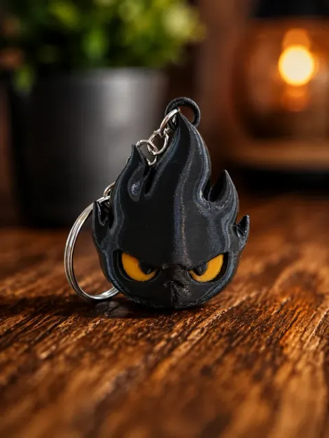 Flame Skull Keychain – Porte-clés Crâne de Feu — Фото 6 из 6