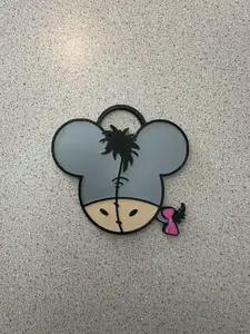 Eeyore Mickey Ears Ornament/Zipper Pull