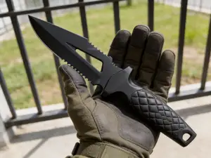 Shark Tooth Honeycomb-Grip Tactical Dagger