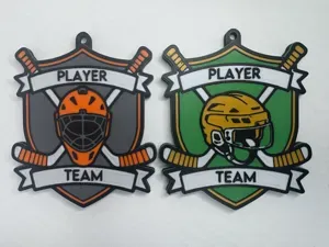 Customizable Hockey Sticks Bag Tag / Keychain
