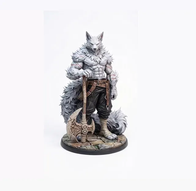 Lupin/Wolffolk Barbarian D&D Miniature (45mm) — Фото 2 из 7