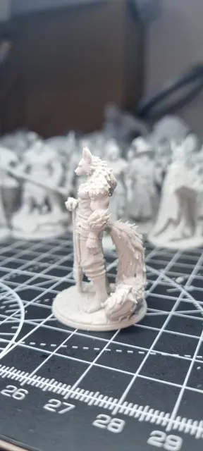 Lupin/Wolffolk Barbarian D&D Miniature (45mm) — Фото 6 из 7