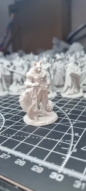 Lupin/Wolffolk Barbarian D&D Miniature (45mm) — Фото 5 из 7
