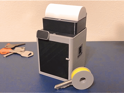 Filament spool key fob with X1Carbon holder