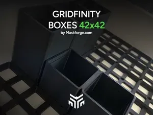 Gridfinity 42×42 Boxes w/ Full & Half Box | Set 1