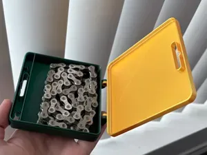 Bicycle Chain Case Hinged Box w/ Quick Link Slots