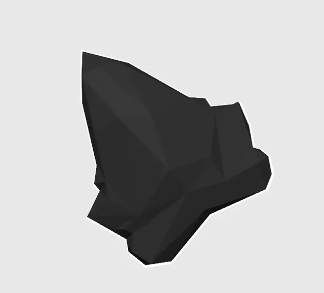 Low-Poly Megalodon Shark Tooth — Фото 2 из 6