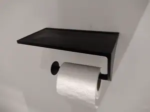 Toilet Paper Holder with Shelf (for phone)