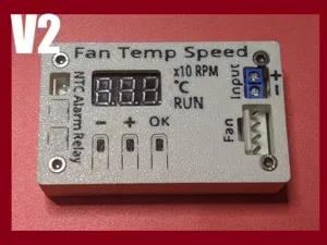 12-48V 4wire PWM1X4LFan Temp Speed Controller Case