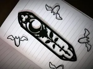 Dark Romance Gothic Witch Bookmark