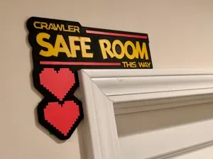 Dungeon Crawler Carl – Safe Room Door Sign