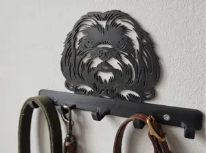 Shih Tzu Schluesselbrett & Leinenhalter