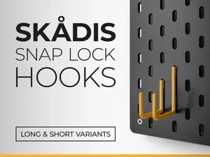 IKEA Skadis Snap Lock Hooks