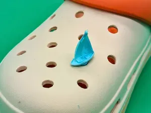 Sailing boat croc charm