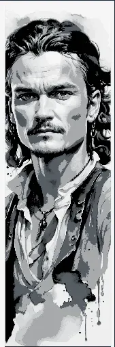 Set of Bookmarks - Pirates of the Caribbean - Sparrow, Turner and Barbossa Portrait Views — Фото 4 из 5