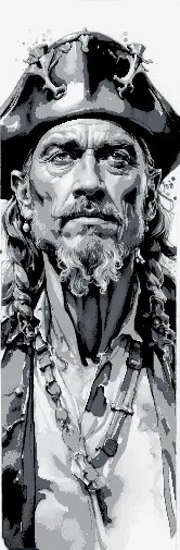 Set of Bookmarks - Pirates of the Caribbean - Sparrow, Turner and Barbossa Portrait Views — Фото 3 из 5