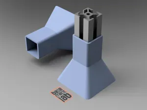 2020 T- Slot Foot Cap / Floor Mount