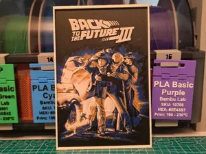 Back to the Future Part III Poster V2 - Hueforge
