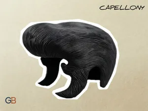 Maschera TONY PITONY, capelli Elvis