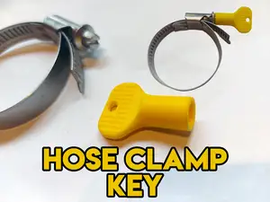 Hose clamp key