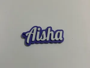 Aisha name keychain